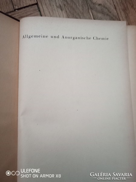 Prof. Dr. Gerold Schwarzenbach - Allgemeine Und Anorganische Chemie - 1941