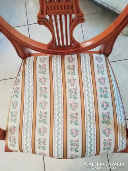 Original 4 marked regency armchairs, chairs with armrests, in good condition