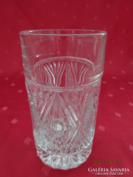 Kristályüveg whiskys pohár, magassága 12,5 cm, átmérője 6,5 cm.  4 db egyben eladó. Vanneki!