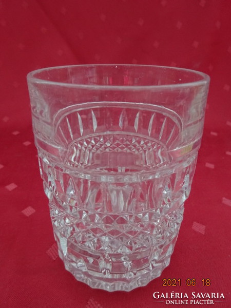 Kristályüveg whiskys pohár, magassága 10,5 cm.  3 db egyben eladó. Vanneki!