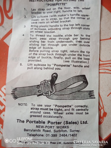Pompette univerzális börönd görgő eredeti dobozában az 1950-60-as évekből