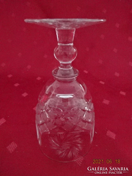 Base, six-piece crystal glass, liqueur, height 11 cm. He has!