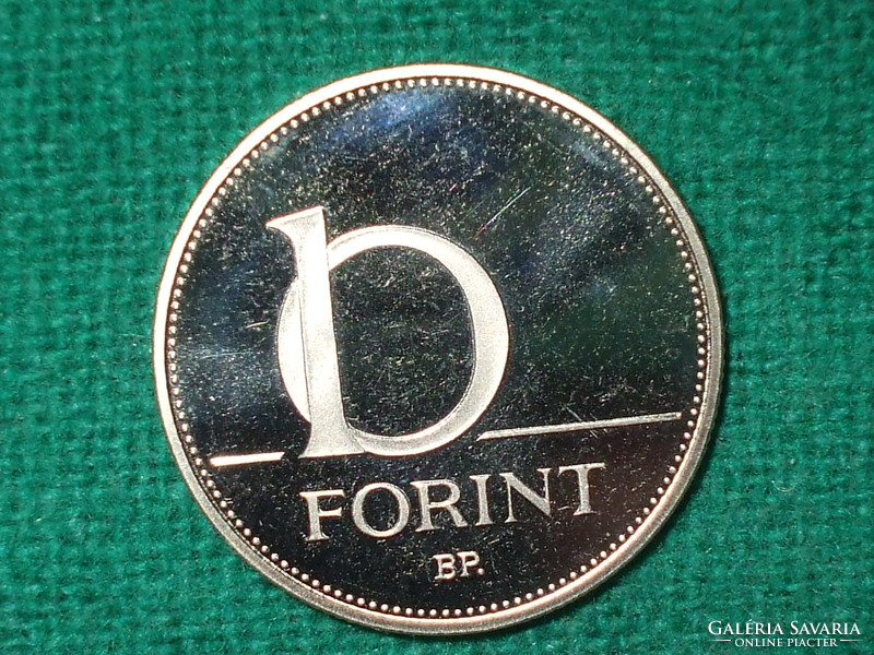 10 Forint 2005! Only 7,000 pcs. ! Mirror beat! It was not in circulation! It's bright!