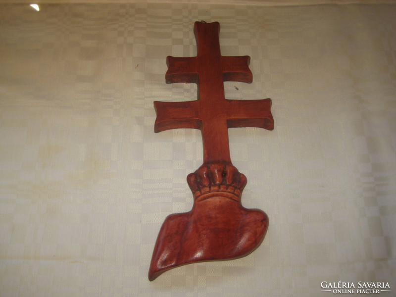 Turul and double cross, terracotta wall ornament, 37 x 40 and 14 x 24 cm