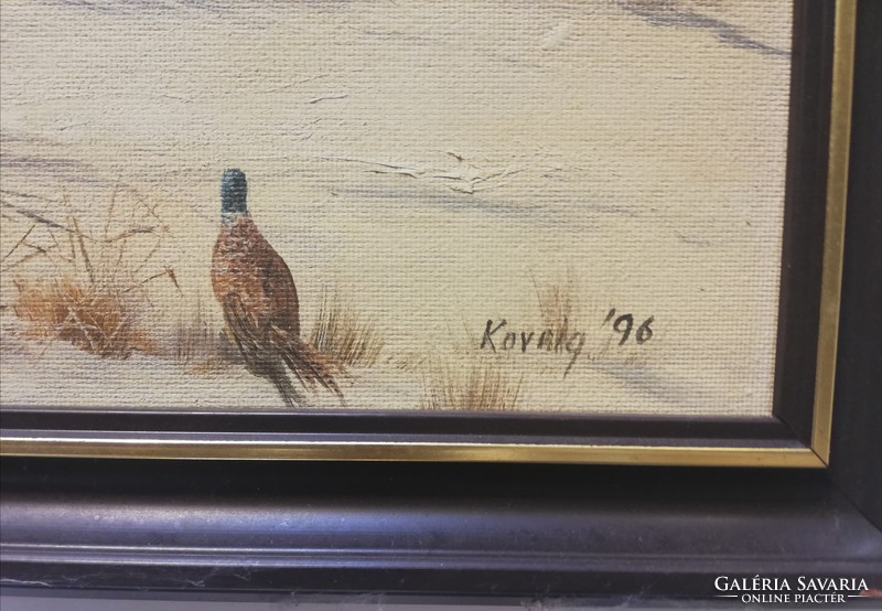 Miklós Kovrig's pheasant at the edge of the forest, 1996.