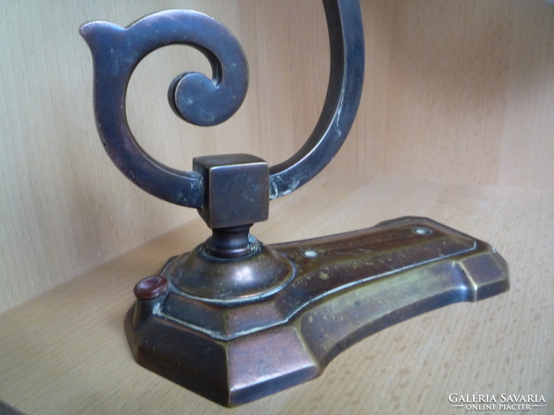 Old copper wall lever.
