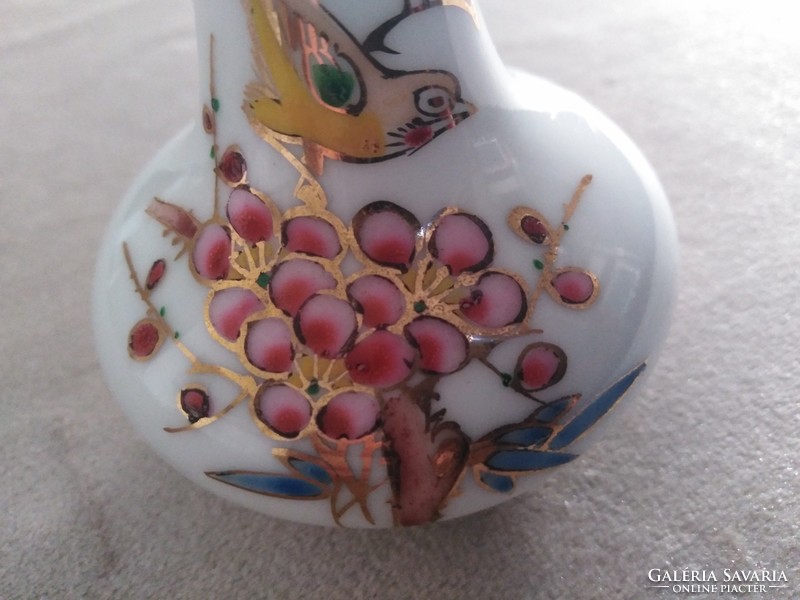 Picurka,aranyozott, kínai porcelán váza