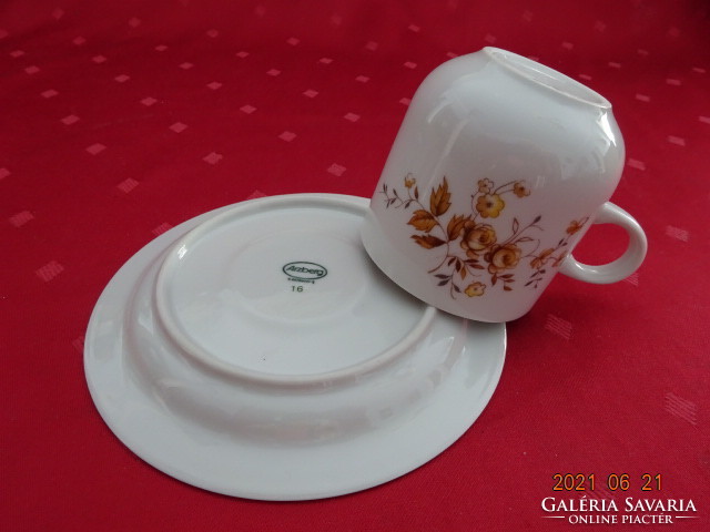 Arzberg germany - german porcelain coffee cup + placemat. He has!