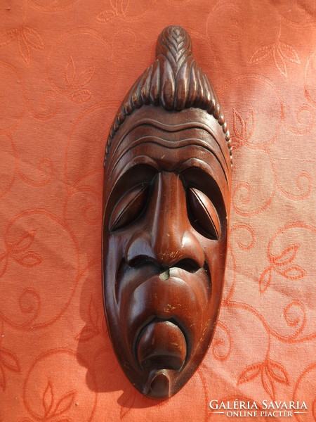 L. Fernárdez: Cuban - marked-signed art deco wooden mask