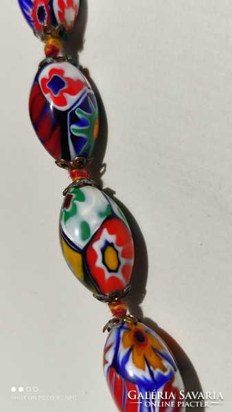 Murano millefiori glass necklace from the 1960s