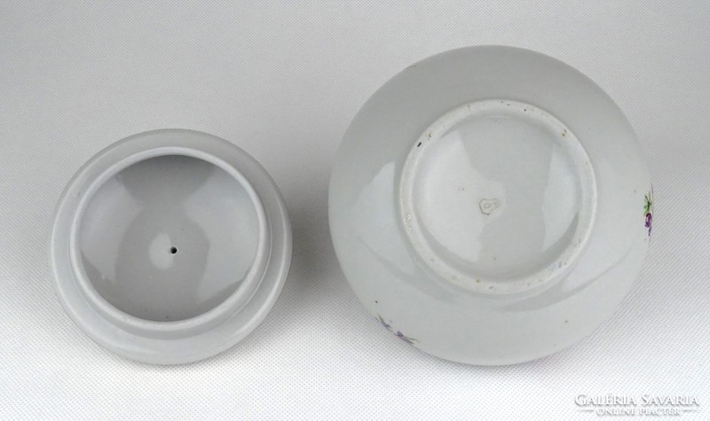 1F053 Régi nagyméretű Drasche porcelán bonbonier