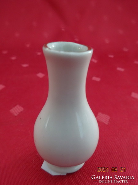 Hollóházi porcelán mini váza, magassága 5 cm. Vanneki! Jókai.