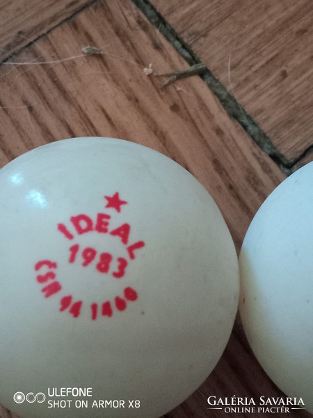 IDEAL 1983 három darab csehszlovák pingpong labda