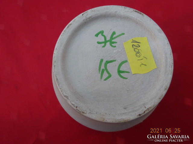 German glazed ceramic pot, diameter 12 cm. He has!
