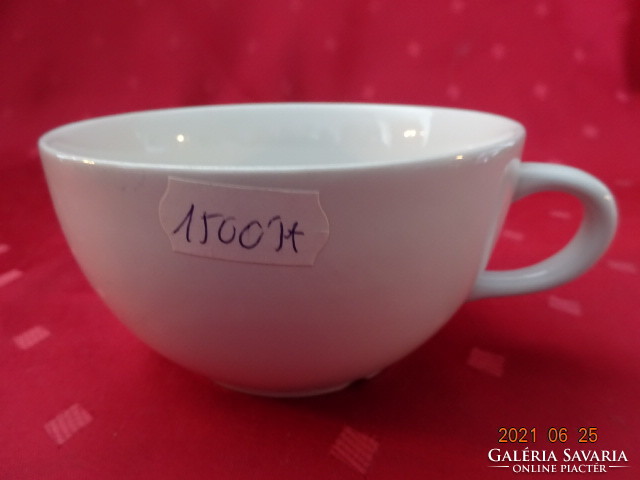 German porcelain, white, thick-walled teacup, diameter 11 cm. He has!