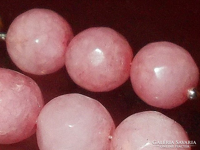 Rare! Pink rhinestone mineral pearl earrings