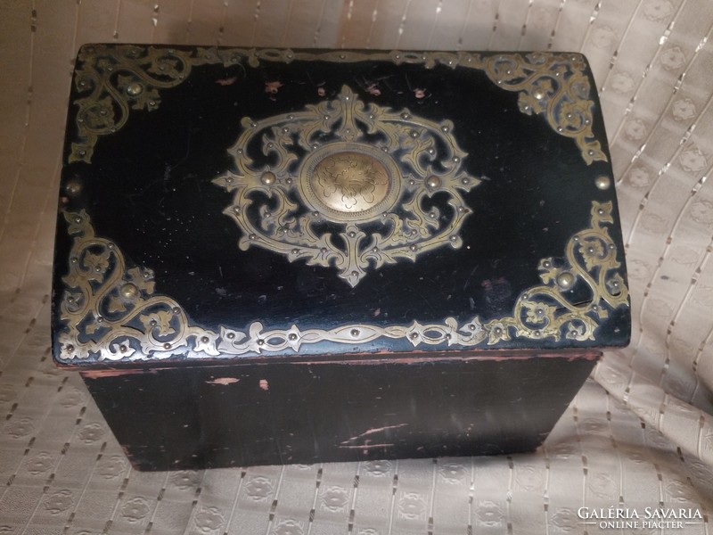 Ornate wooden box crate chest