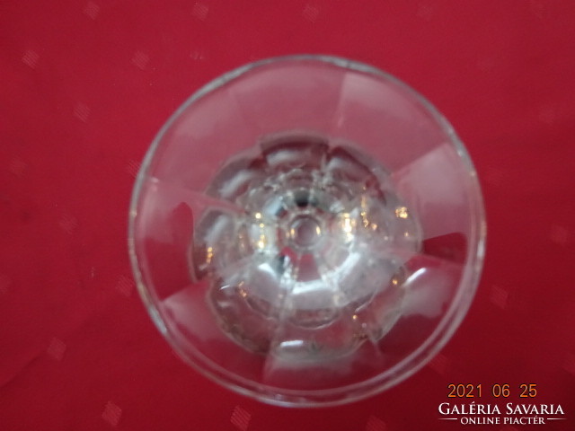 Set of six-piece bohemia Czechoslovakian lead crystal glassware with gilded decoration. He has!