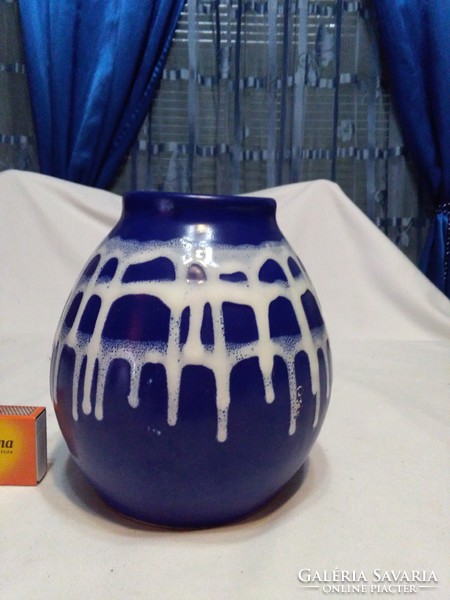 Retro dripped glazed ceramic vase