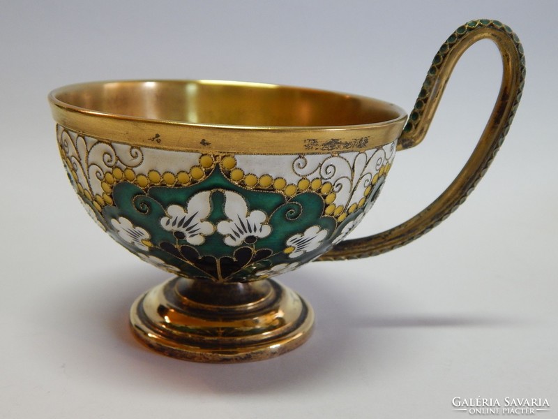 Gilded silver teacup
