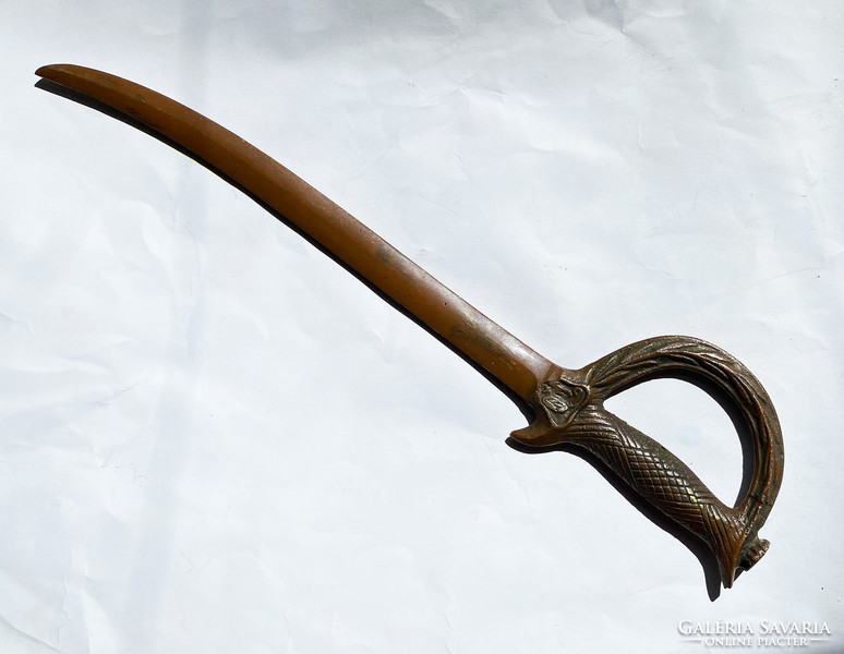 An old bronze ornamental sword with the raven of Matthias Hunyadi?