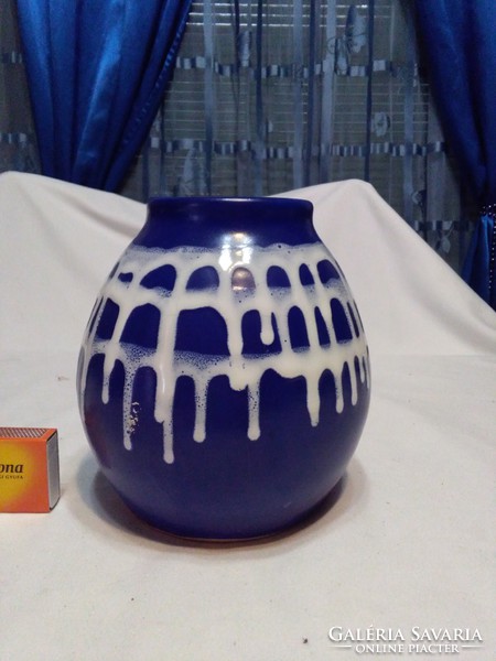 Retro dripped glazed ceramic vase