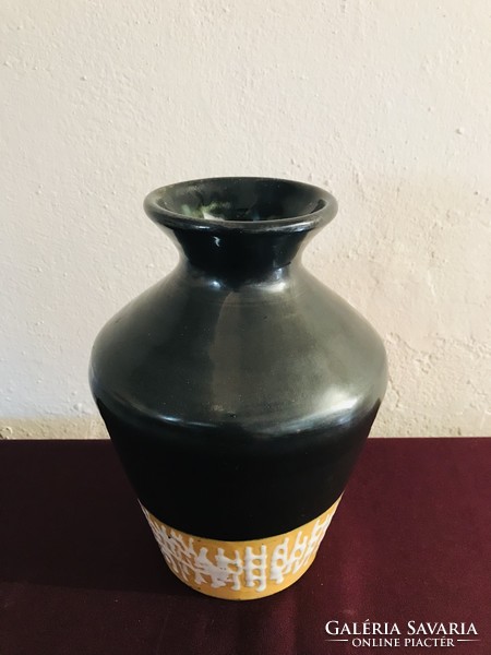 Signed Hungarian ceramic vase. T11