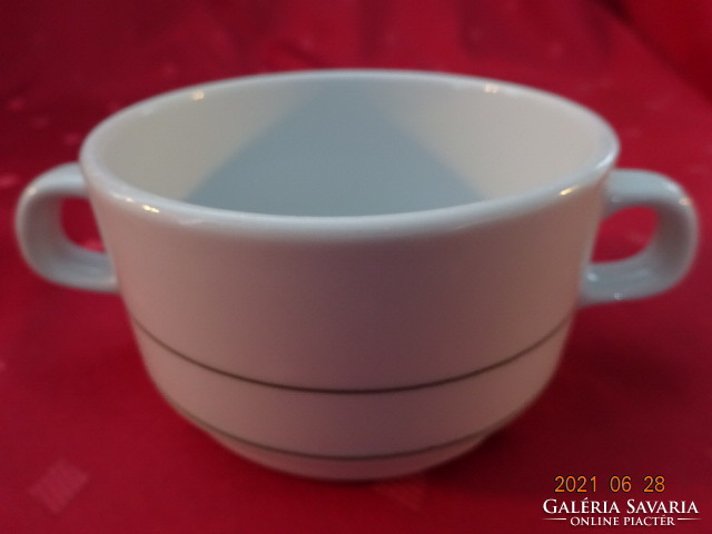Lowland porcelain, soup cup marked hb, diameter 10 cm. He has!