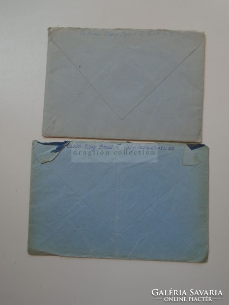G2021.135 Lázár Lóránd 24/2 felderítő lovasszázad  KASSA  2 db levél 1944 (Lázár Gida színművész)