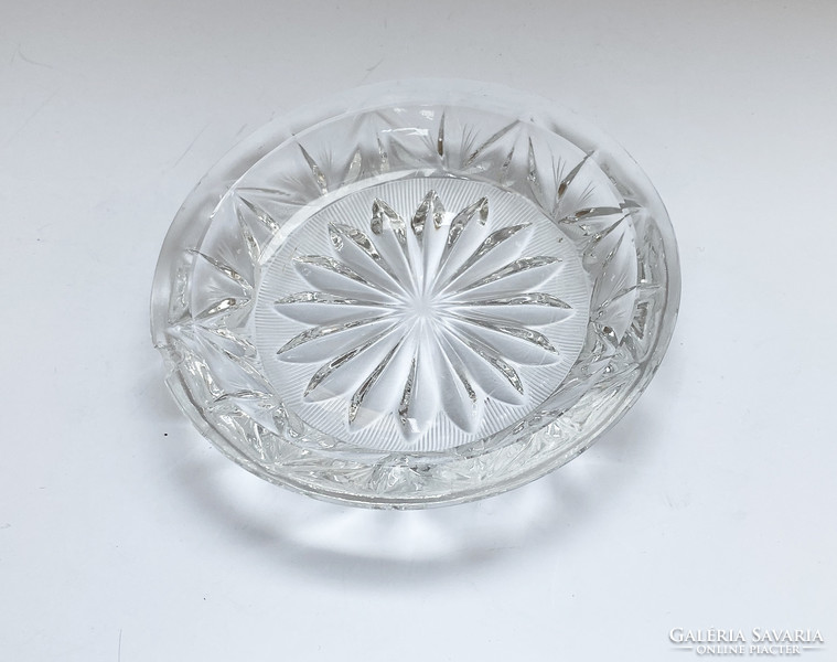 Ornate silver-plated ashtray.
