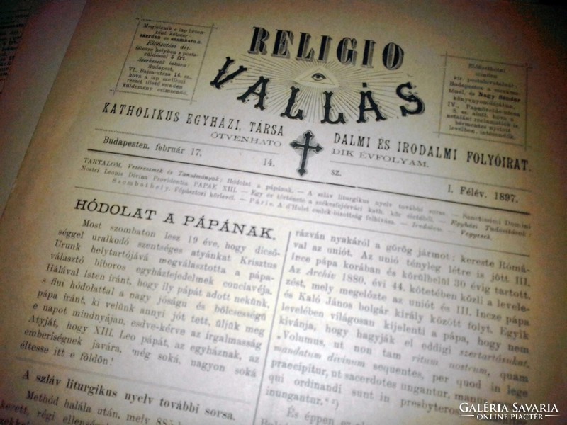 Uncut, rare 1897 religio, Catholic church, literary magazine, 12 issues from 1897