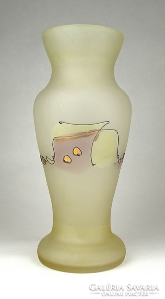 1F129 Jon Art kortárs művészi üveg váza 27 cm