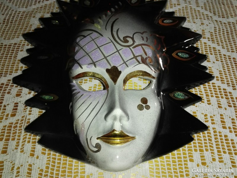 Porcelain Italian wall decoration ... The Queen of the Night .... Italian, 23x27cm