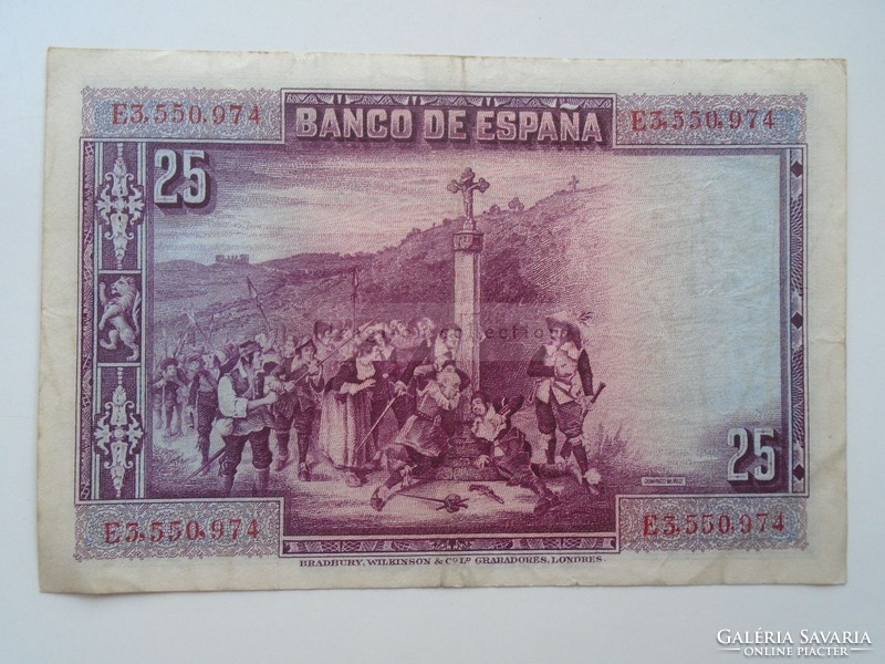 G21.1  Spanyolország 25 pesetas  1928 F/VF