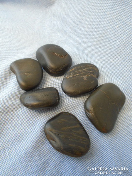 Matt fekete onix marok kövek 5-6- 7 cm 285 gramm ezotéria zsebkő