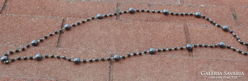 Fekete gyöngysor - gyöngy nyaklánc