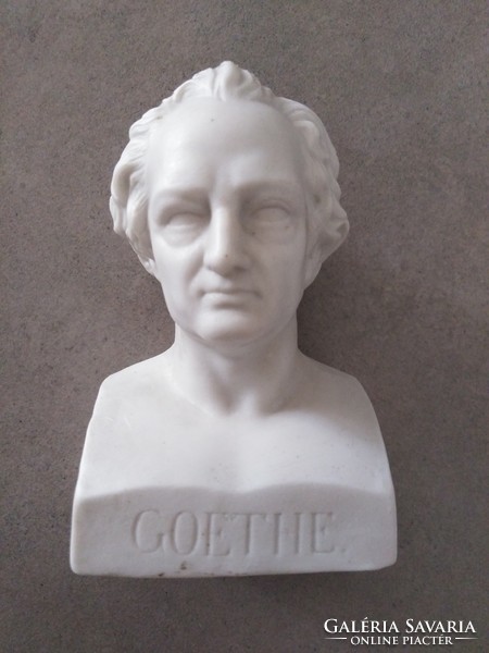Alabástrom mellszobor - Goethe