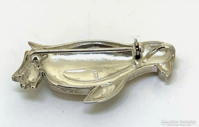 Sweet sterling silver penguin pendant/brooch 925 - new