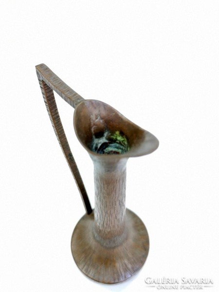 Copper vase circa 1970, industrial art retro - 04196