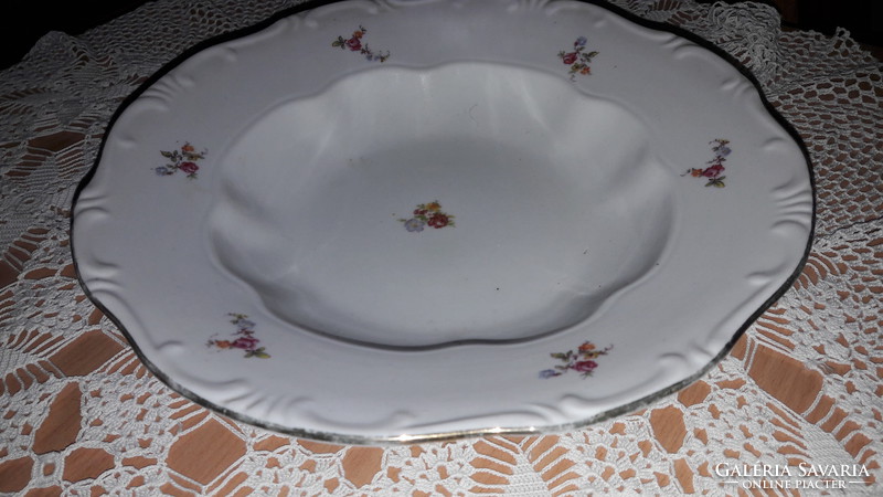 Zsolnay, beautiful floral, 1 deep plate