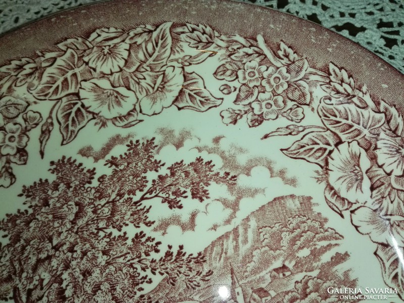 Sütis angol porcelán tányér...20 cm.