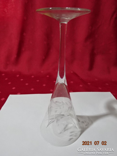 Salzburgi kristálypohár - pezsgős üvegpohár, magassága 20 cm. Vanneki!
