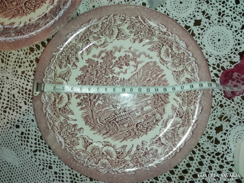 Sütis angol porcelán tányér...20 cm.