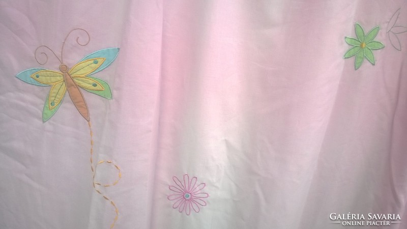 Applied fabulous butterfly nursery curtain