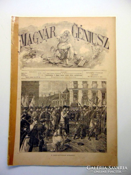 1892  /  MAGYAR GÉNIUSZ  /  Régi ÚJSÁGOK KÉPREGÉNYEK MAGAZINOK Ssz.:  18052