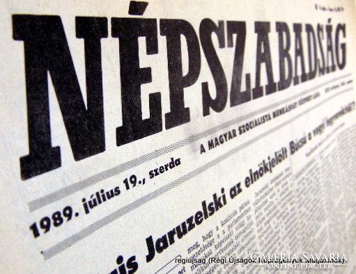 40. SZÜLETÉSNAPRA 1981 július 7  /  NÉPSZABADSÁG  /  Születésnapra! Eredeti ÚJSÁG :-) Ssz.:  15793