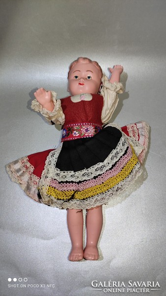 Antique old folk costume doll