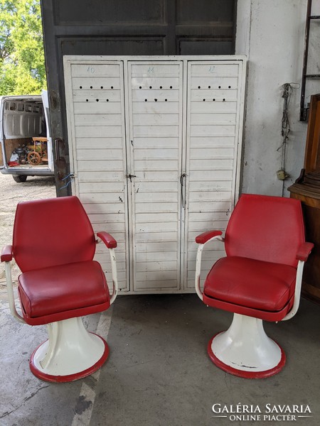 Retro barber chairs
