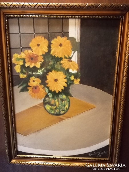 Still life in a flower vase