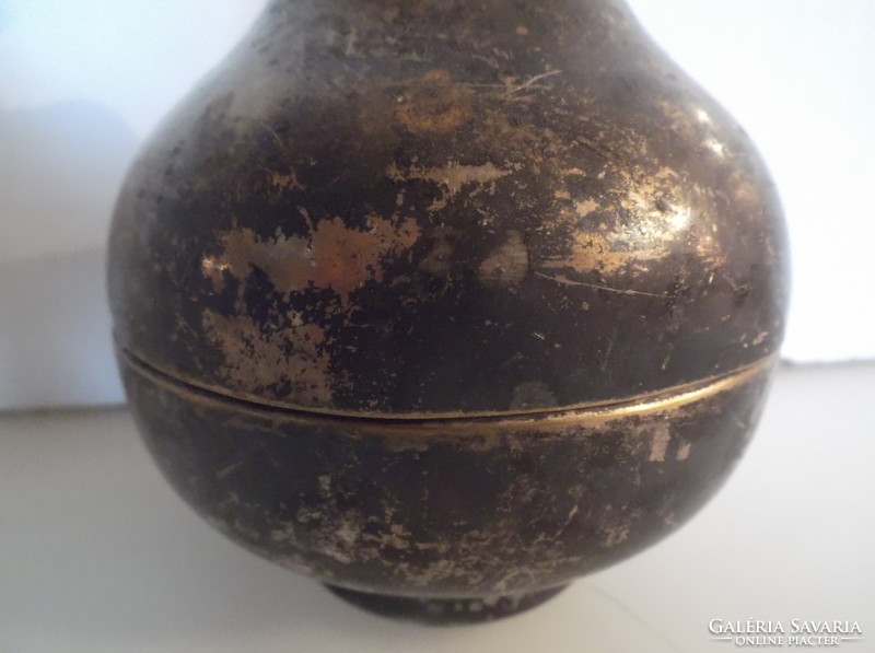 Sugar bowl - pear - silver-plated - large - antique - Austrian - 15 x 9.5 cm - flawless